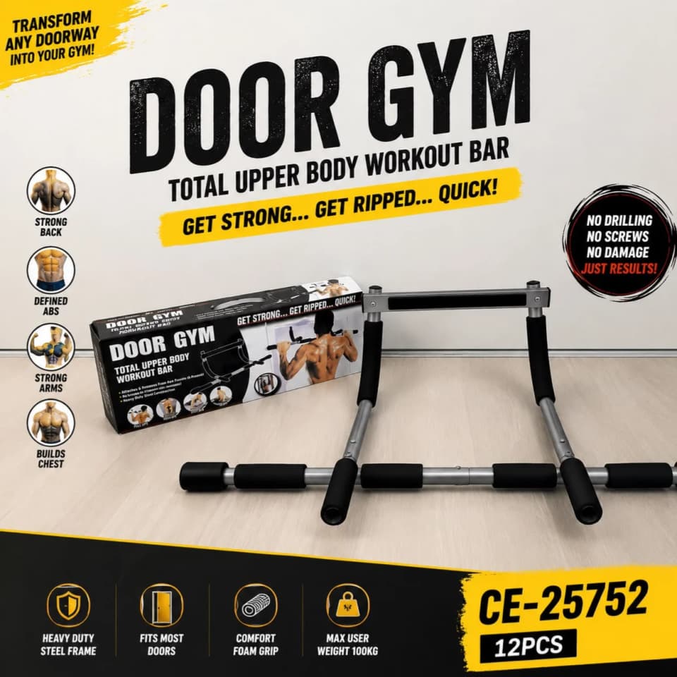 جهاز Door Gym CE-25752 متعدد المقابض للتمارين المنزلية وتقوية الجزء العلوي من الجسم
