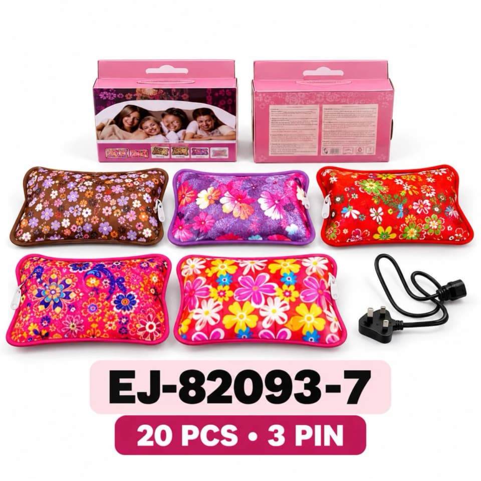 EJ-82093-7 Electric Hot Water Bag – Floral Design