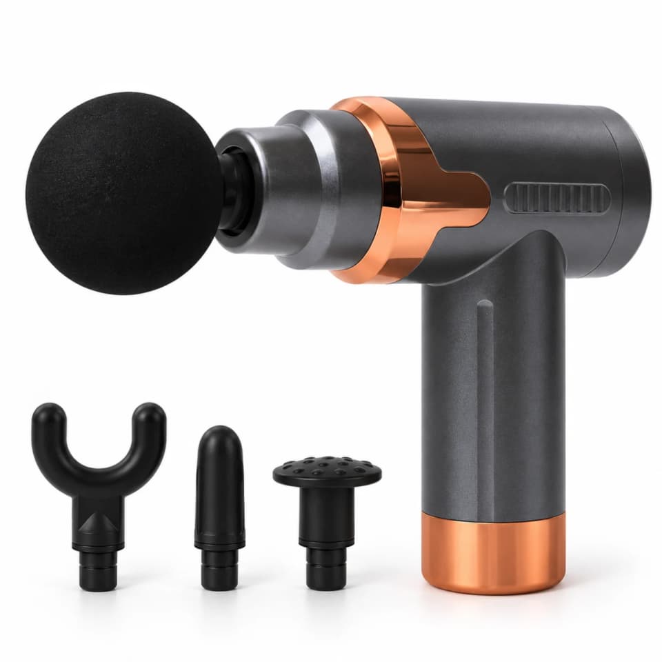 Smart Fascia Massager JY-760 – Rechargeable Massage Gun with 4 Massage Heads
